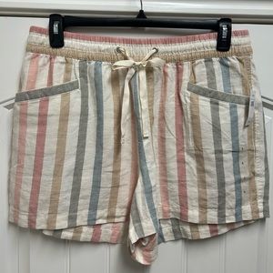 Gap Linen Shorts Striped